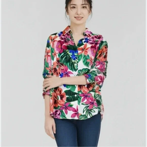 Haver of London Vibrant Floral Blouse - Picture 3 of 11